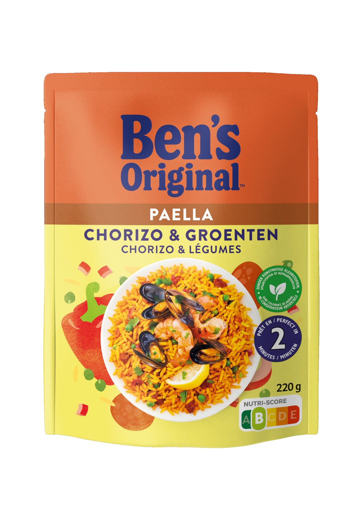 Ben's Original Instant Rice Paella with Chorizo & Legumes 220g
