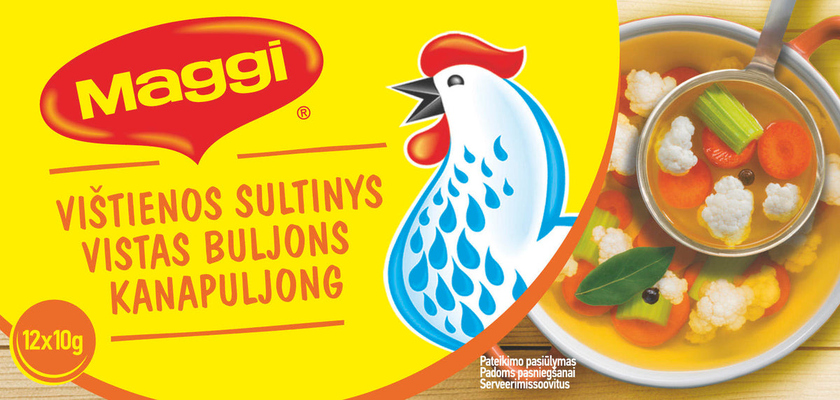 MAGGI CHICKEN Broth Soup Bouillon Cubes 120g