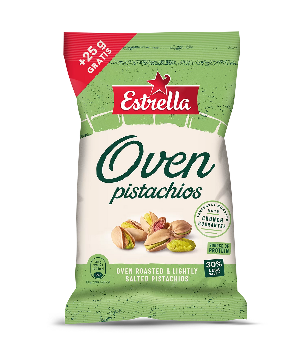 ESTRELLA Oven Roasted & Lightly Salted Pistachios 275g 9.7oz