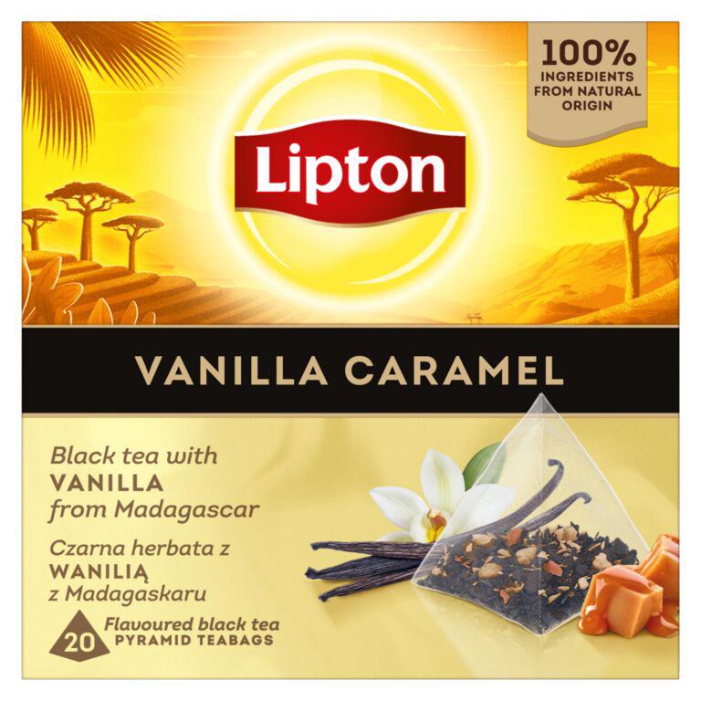 LIPTON VANILLA CARAMEL Black Tea with Vanilla from Madagascar 34g