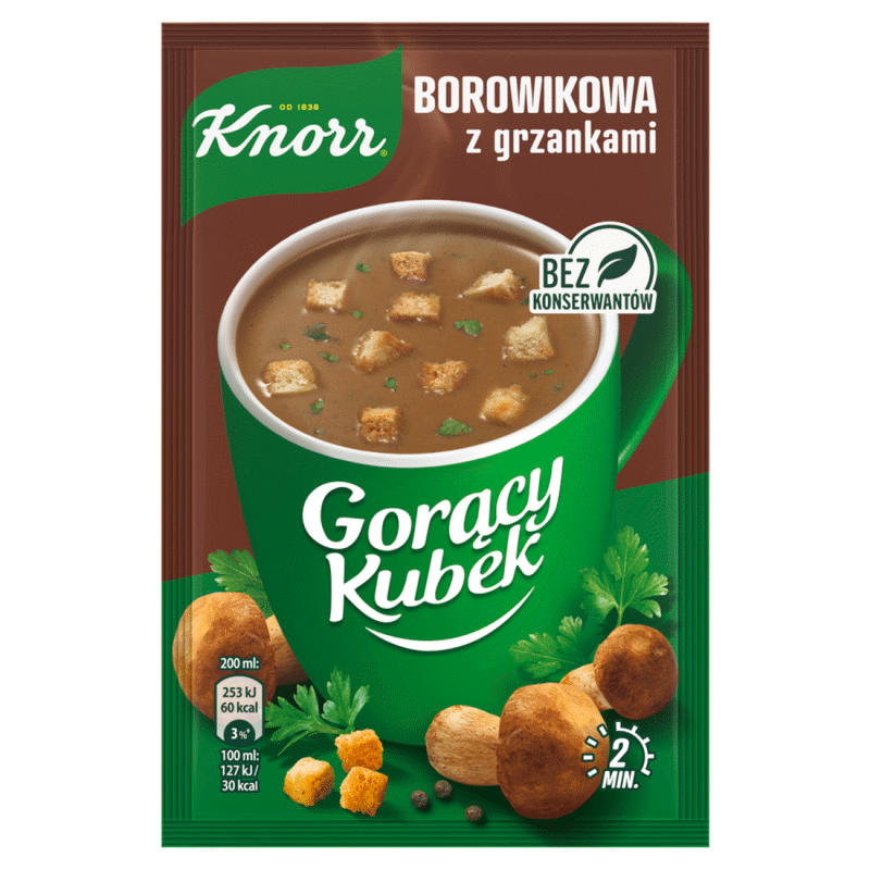 KNORR Instant Boletus Flavor Soup with Croutons 15g
