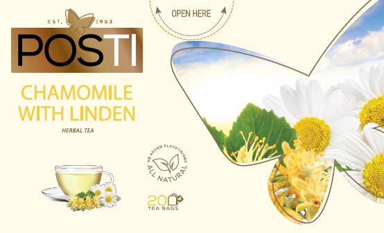 POSTI CHAMOMILE & LINDEN BLOSSOM Herbal Tea 30g