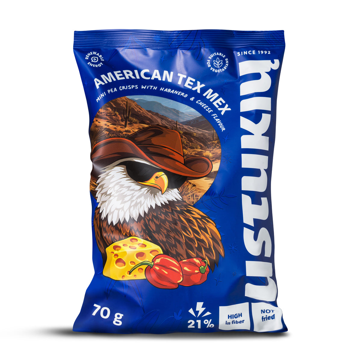 USTUKIU Mini Pea Crisps Chips Bundle 3 x 70g
