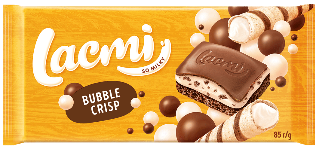 ROSHEN LACMI Bubble Crisp Flavor Chocolate Bar 85g 3oz