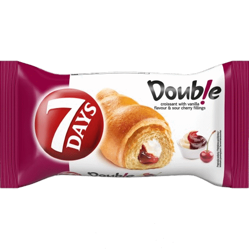 7DAYS Croissant with Vanilla & Sour Cherry Filling 60g