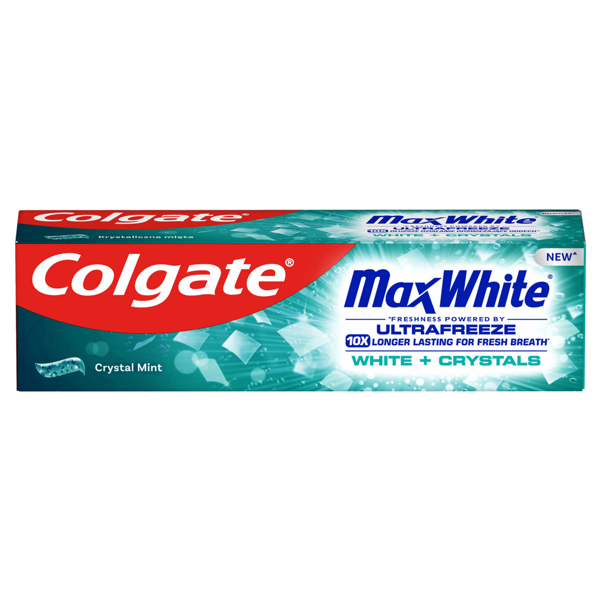 COLGATE MAX WHITE White Crystals Whitening Cooling Daily Toothpaste 75ml