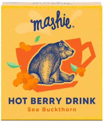 MASHIE Sea Buckthorn Flavor Berry Puree for Hot & Cold Fruit Tea 180g
