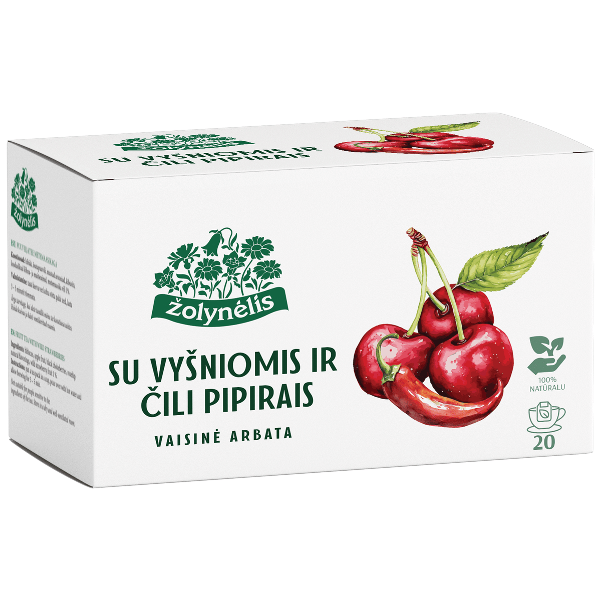 ŽOLYNĖLIS Natural Fruit Tea with Cherries & Chili Pepper 40g