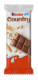 KINDER COUNTRY Puffy Rice & Rich Milk Filling Chocolate Bars 23g 0.81oz