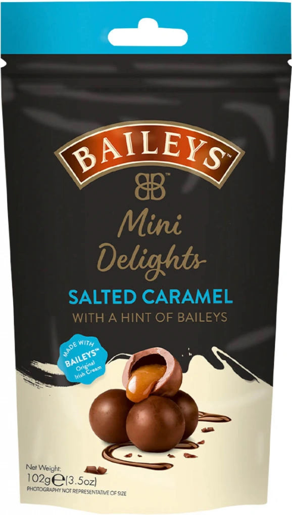 3 BAILEYS Salted Caramel Mini Delights Chocolate Sweets with Irish Cream 102g 3.6oz