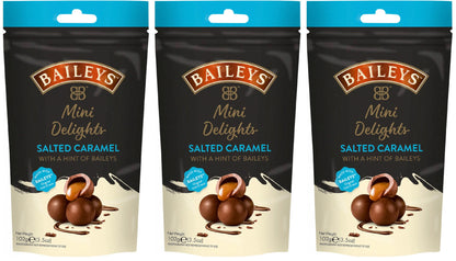 3 BAILEYS Salted Caramel Mini Delights Chocolate Sweets with Irish Cream 102g 3.6oz