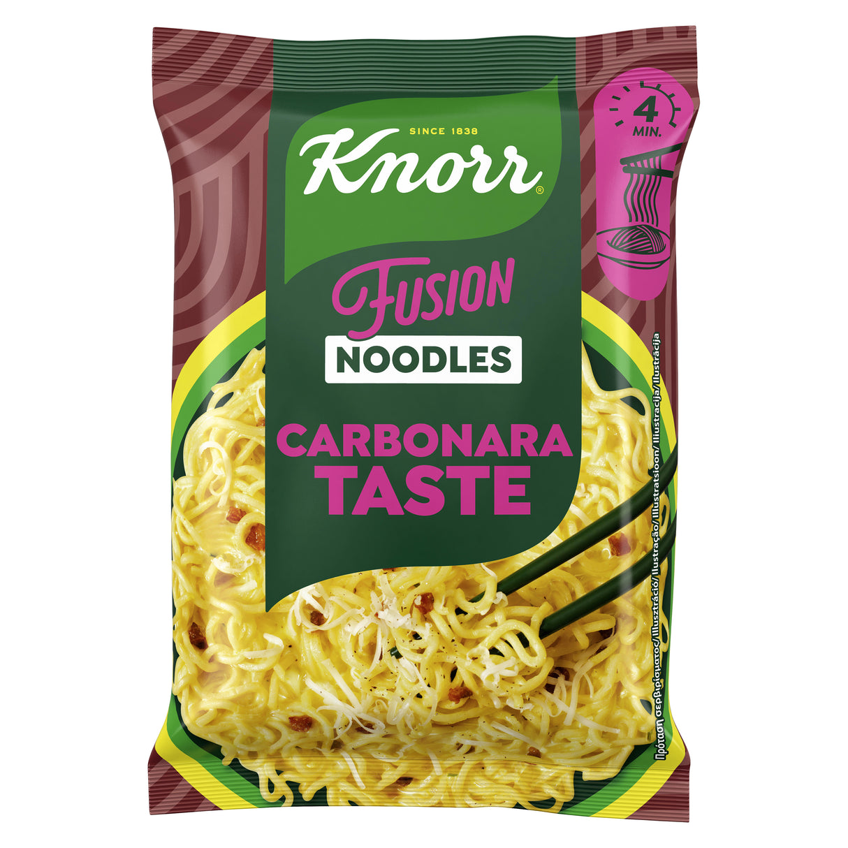 KNORR Fusion Carbonara Taste Instant Ramen Noodles 4 x 64g