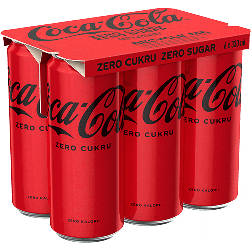 COCA-COLA ZERO Sparkling Lemonade Drink 6 cans x 330ml
