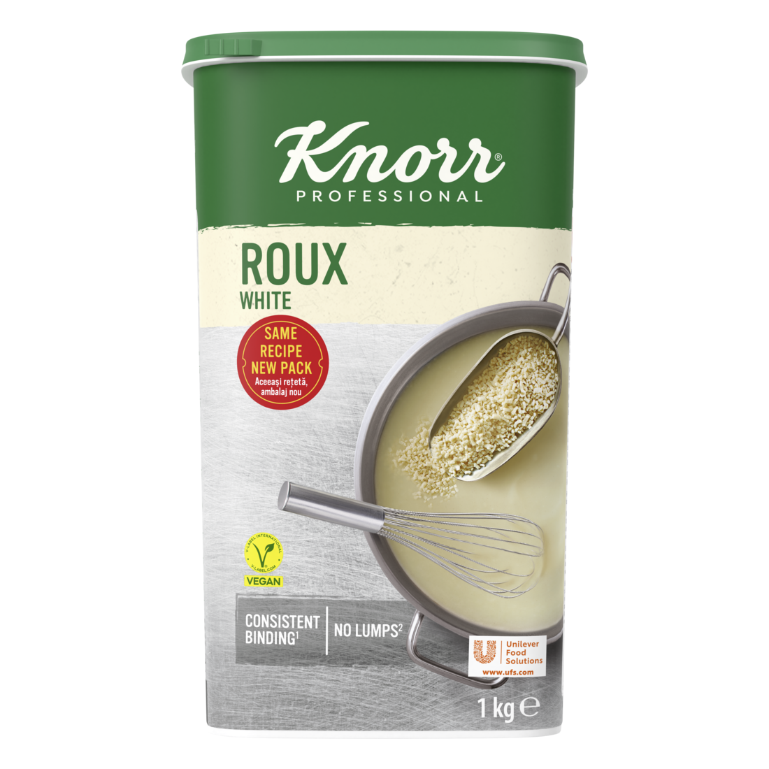 KNORR PROFESSIONALS WHITE ROUX White Sauce Preparation Powder for Chefs 1kg