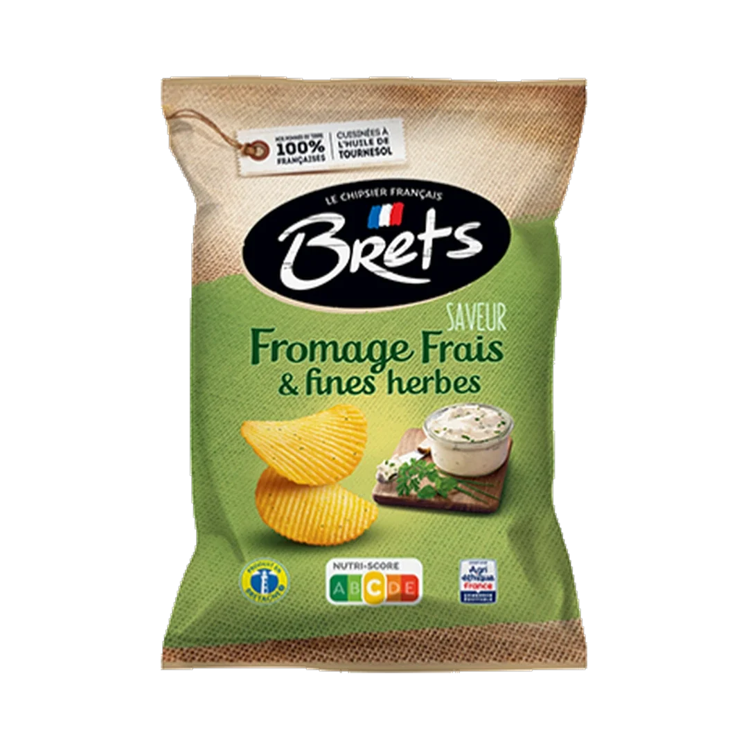 BRETS Cream Cheese & Fine Herbs Flavor Potato Chips 125g