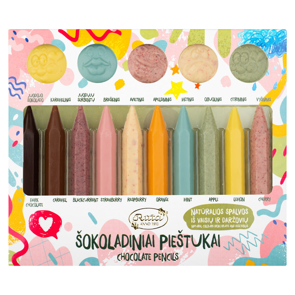 RUTA Chocolate Pencils 10 Flavors Assortment Box 125g