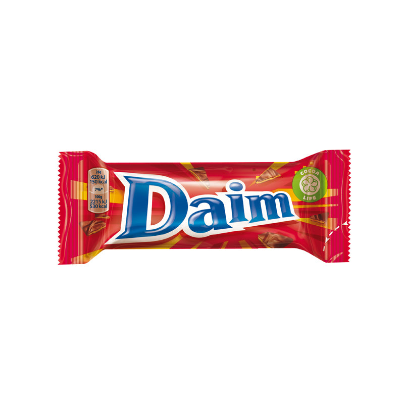 DAIM Crunchy Almond & Caramel Chocolate Bar 28g