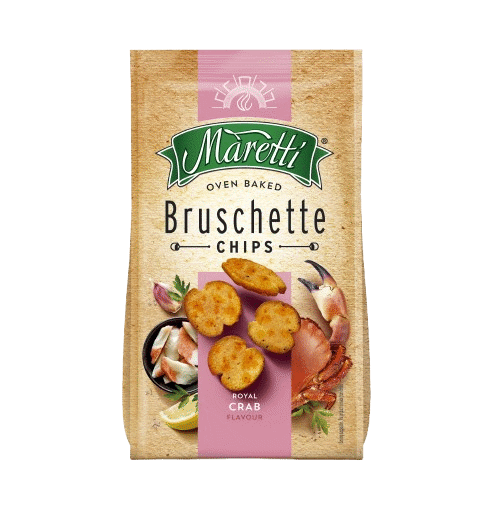MARETTI Oven Baked Bruschette Chips Crab Flavor 70g 2.46oz