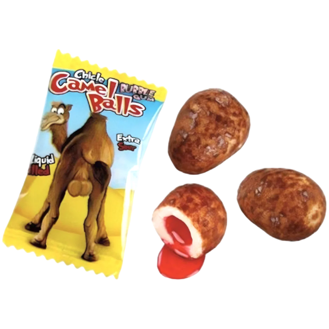 FINI Camel Balls Extra Sour Liquid Filled Bubble Gum 5g