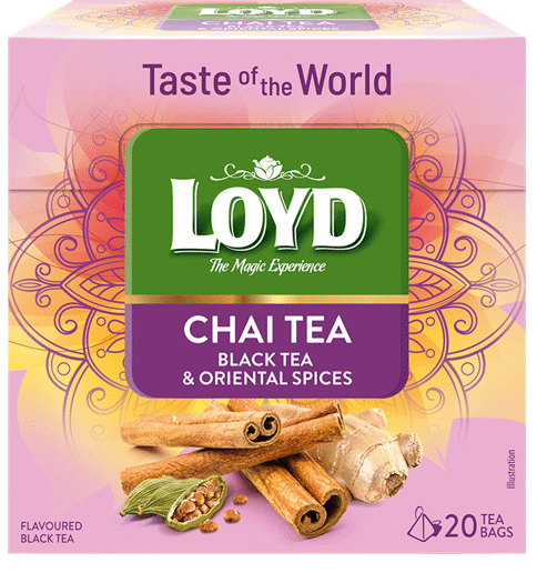 LOYD CHAI TEA Black Tea with Oriental Spices Pyramid Teabags 36g 1.27oz