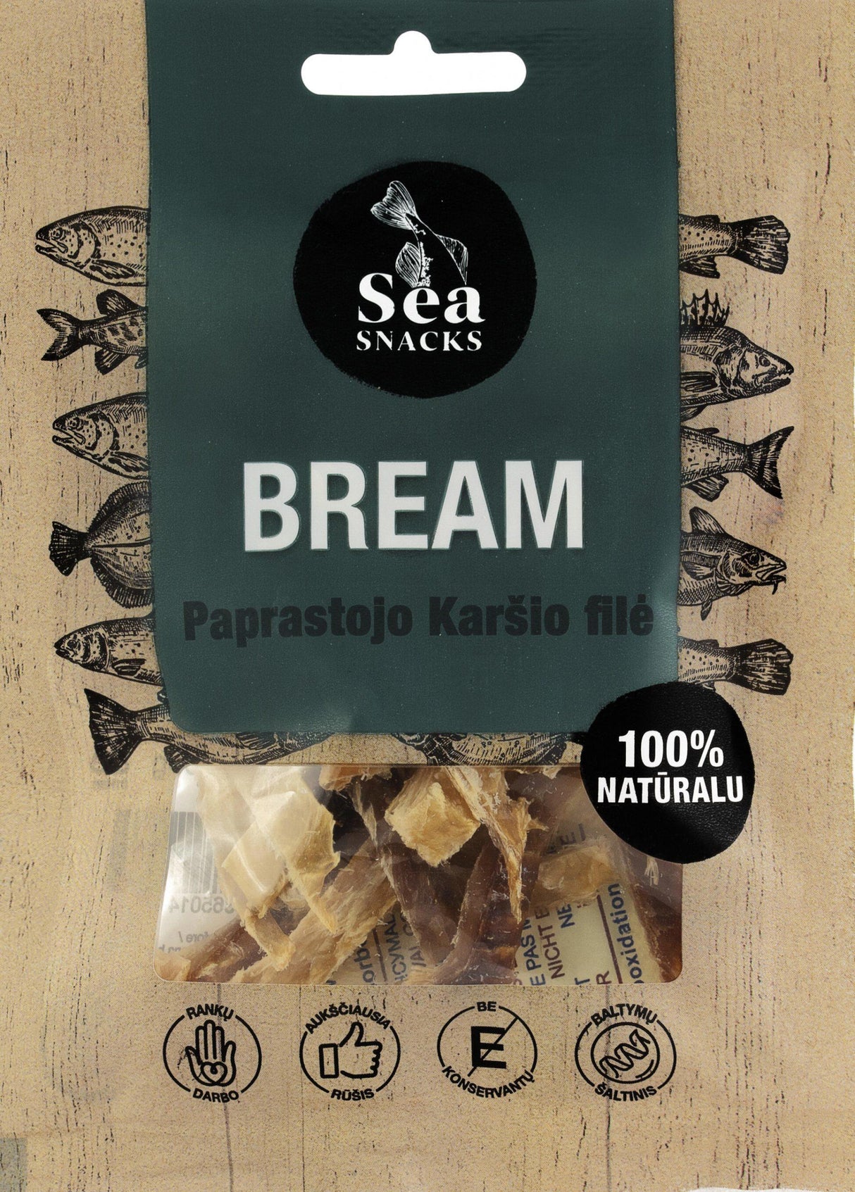 SEA SNACKS BREAM 100% Natural Dried Fish Snack 30g