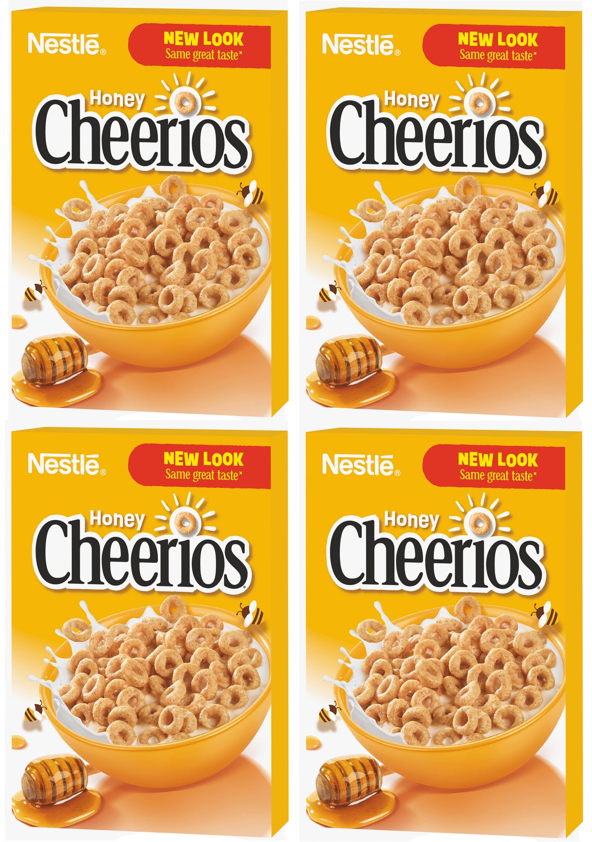 NESTLE CHEERIOS Wholegrain Breakfast Cereal with Honey 4 x 375g