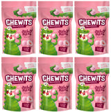CHEWITS JUICY BITES Strawberry Flavor Chewy Candies 6 x 115g
