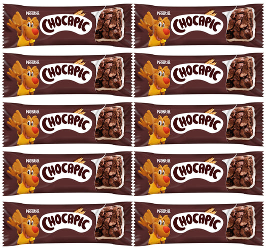 10 NESTLE CHOCAPIC Wholegrain Breakfast Cereal Bars Snacks Sweets 25g 0.88oz