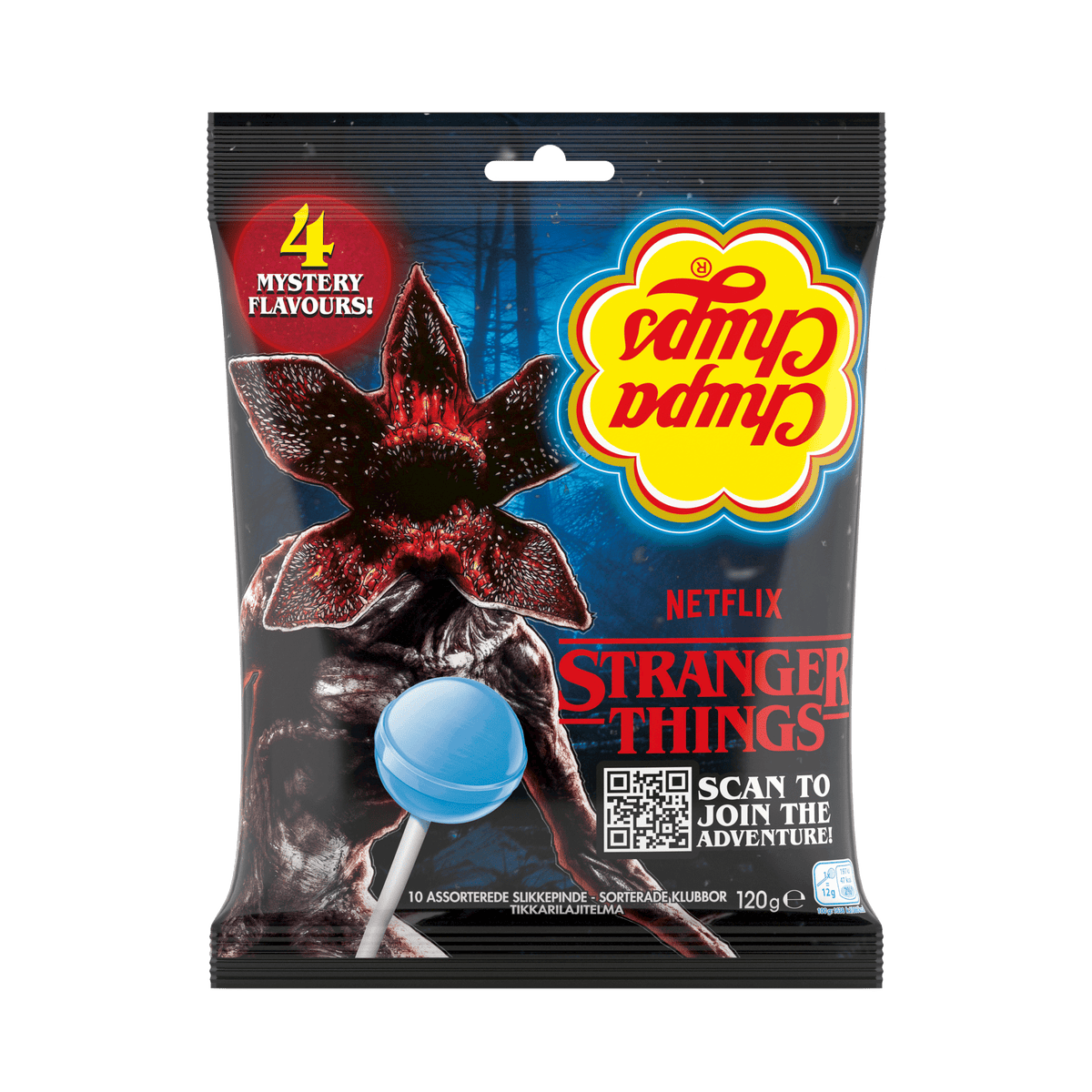 CHUPA CHUPS Upside Down Stranger Things Edition Lollipops 120g – Tom's ...
