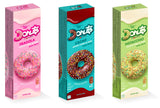 CUORENERO Tiny Donuts Strawberry, Cocoa & Pistachio Flavors 3 x 111g