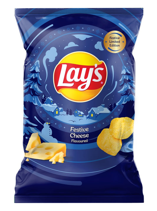 LAYS FESTIVE CHEESE Flavor Potato Chips 130g 4.6oz