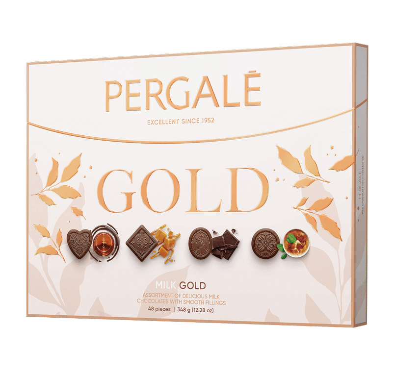 PERGALE GOLD Assorted Milk Chocolate Candies Box 348g