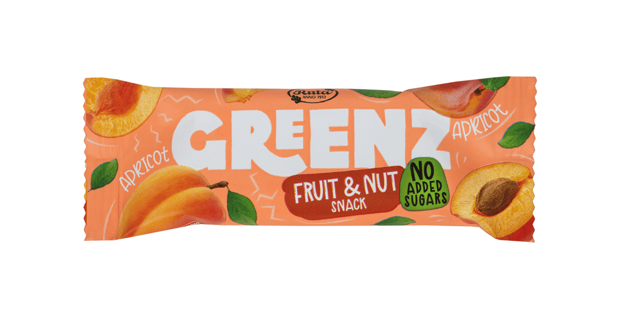 GREENZ Apricot Fruit & Seed Snack Cereal Bar 30g