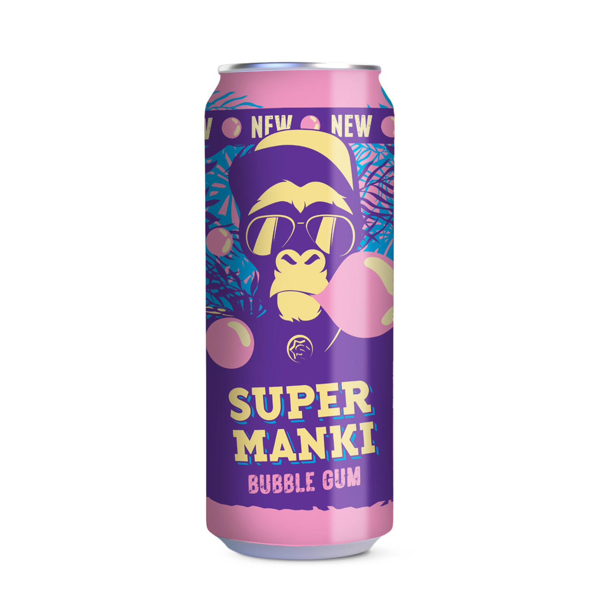 SUPER MANKI Bubble Gum Flavor Sparkling Soft Drink 330ml
