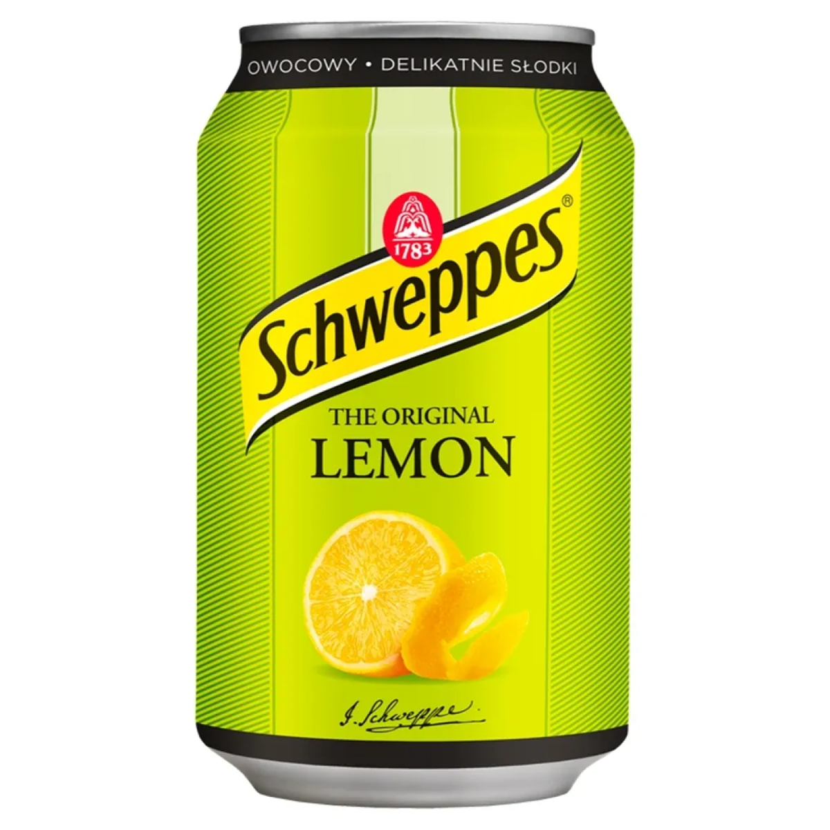 SCHWEPPES LEMON Flavor Sparkling Soft Drink 330ml