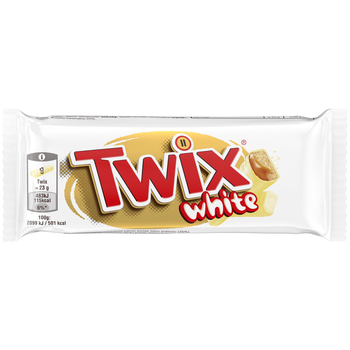 TWIX WHITE Chocolate Bar with Caramel & Cookie 46g