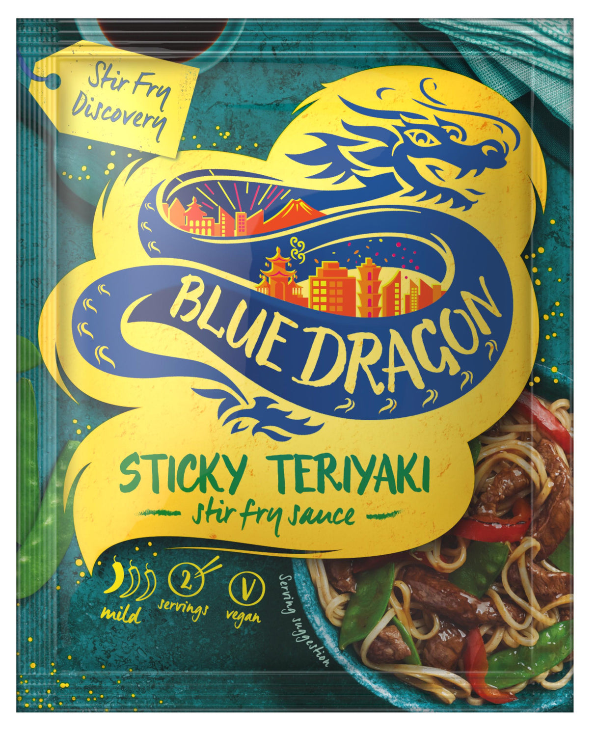 BLUE DRAGON STICKY TERIYAKI Stir Fry Sauce For Asian Dishes 120g