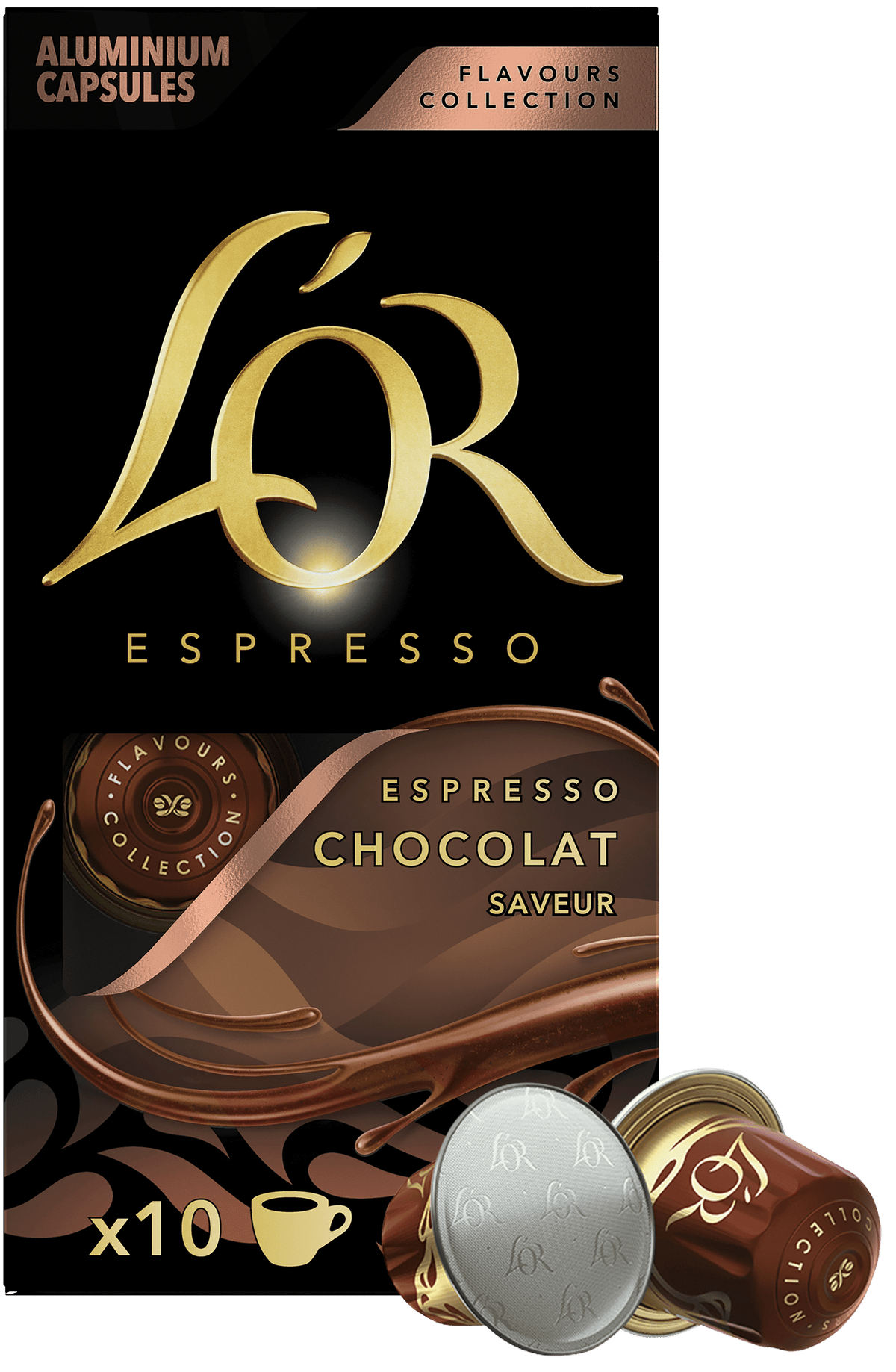 L'OR ESPRESSO CHOCOLAT SAVEUR Coffee Capsules for Nespresso 52g