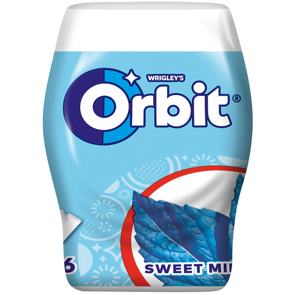 WRIGLEY'S ORBIT SWEET MINT Tub Sugarfree Chewing Gum 64g 2.25oz