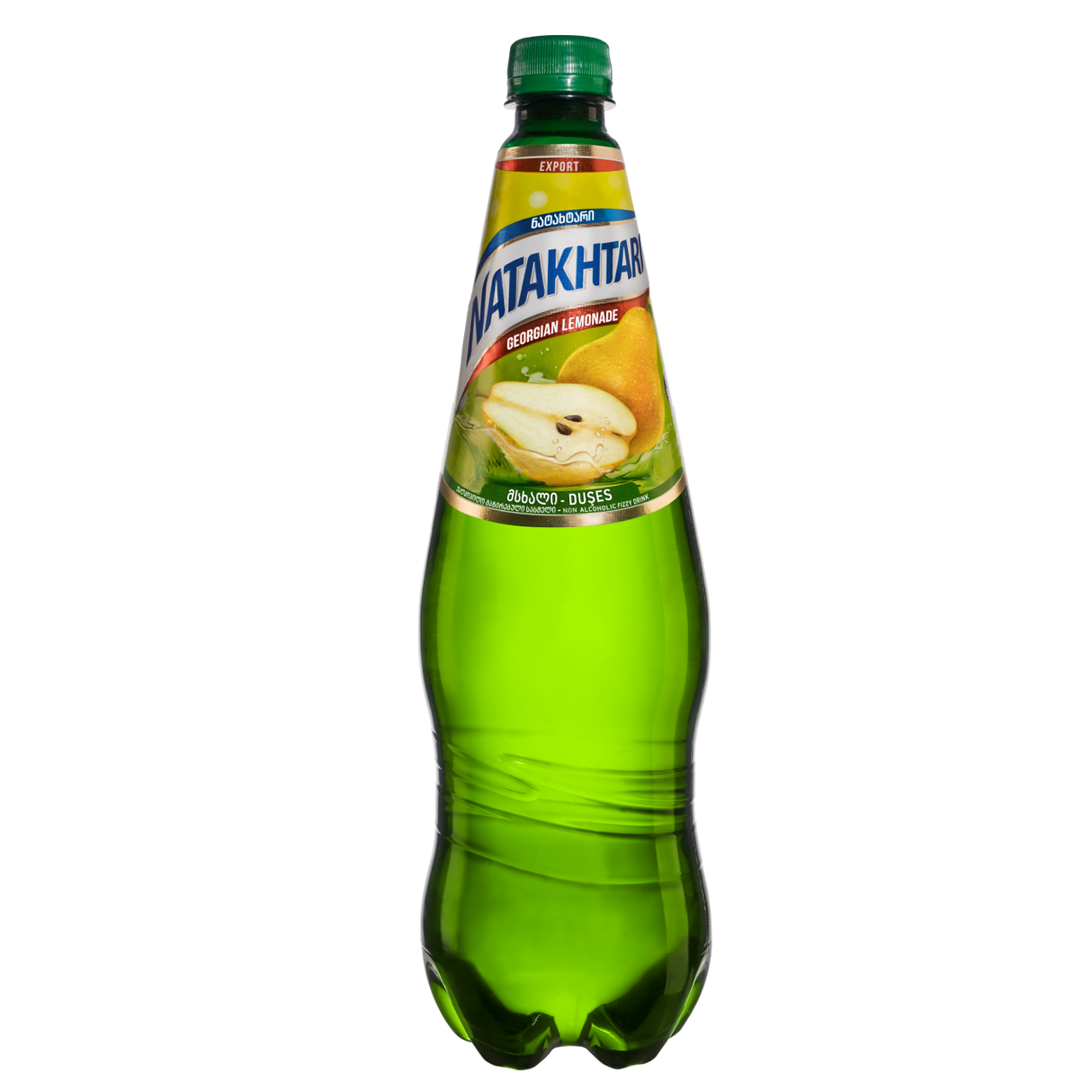 NATAKHTARI PEAR Flavor Georgian Sparkling Drink Lemonade Bottle 1L
