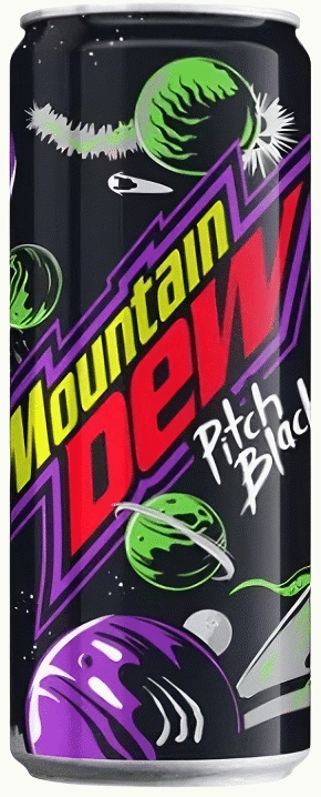 MOUNTAIN DEW PITCH BLACK & SPARK Flavors Sparkling Lemonade 2 x 330ml