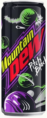MOUNTAIN DEW PITCH BLACK & SPARK Flavors Sparkling Lemonade 2 x 330ml