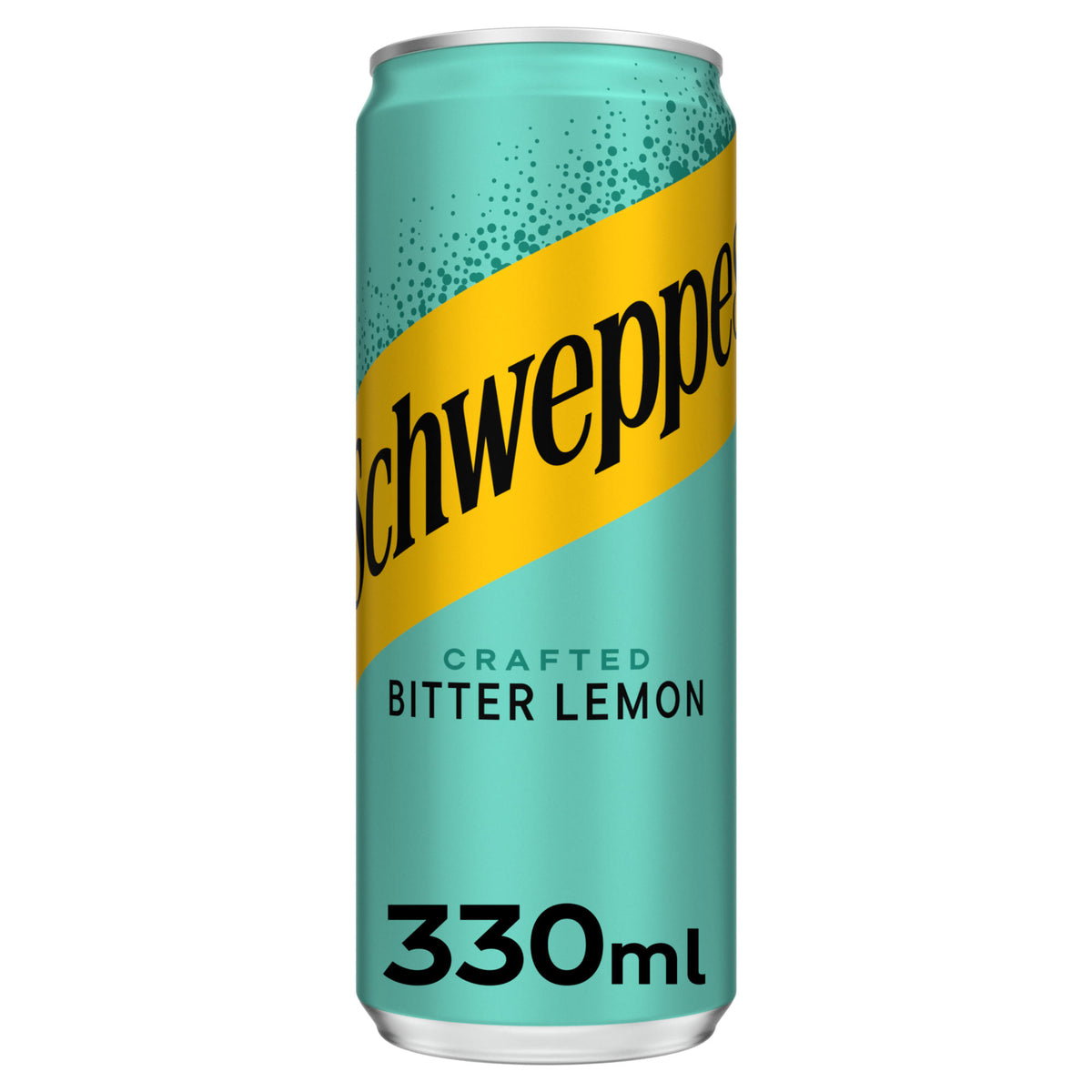 SCHWEPPES BITTER LEMON Flavor Sparkling Soft Drink 330ml