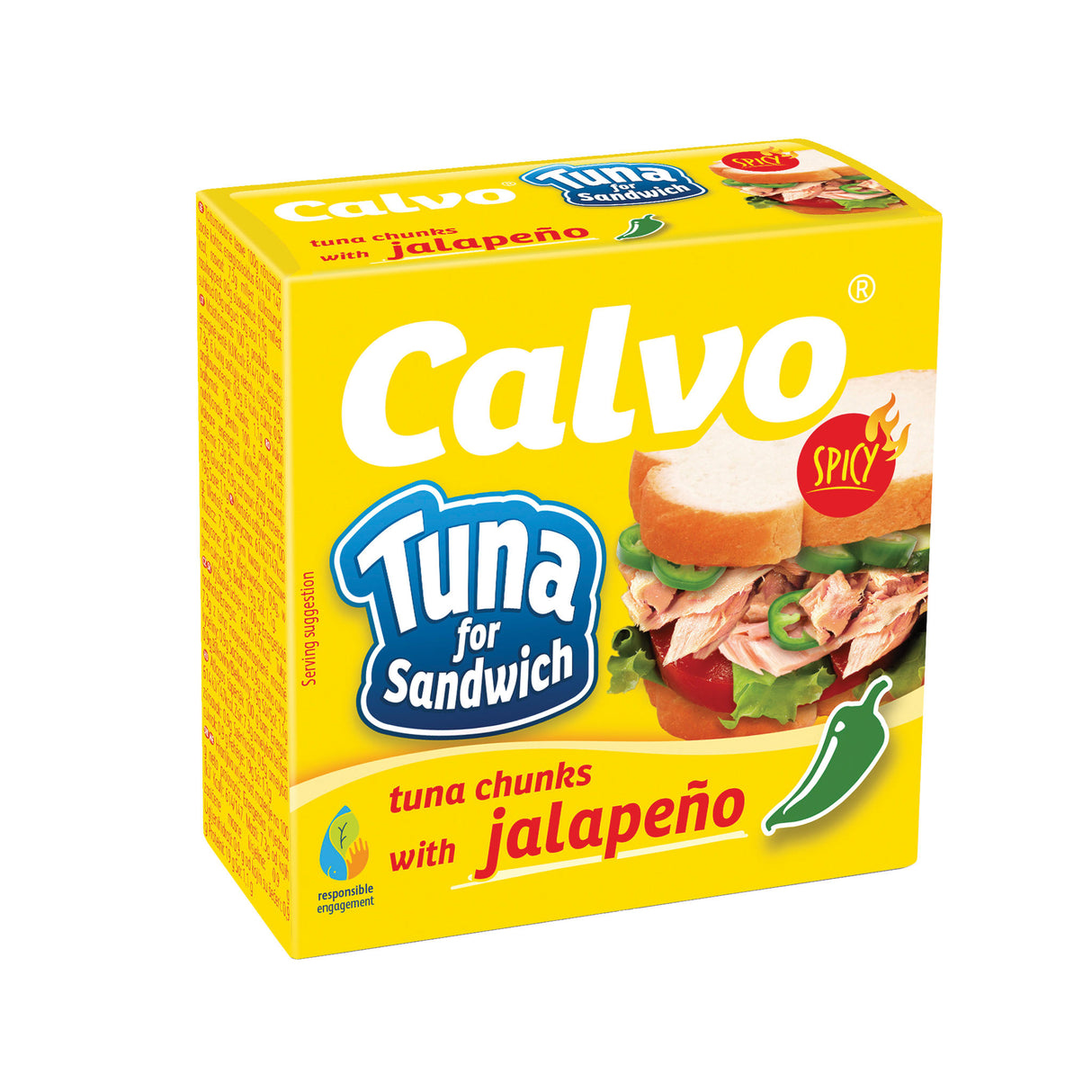 CALVO Canned Tuna Chunks with Jalapeno 142g