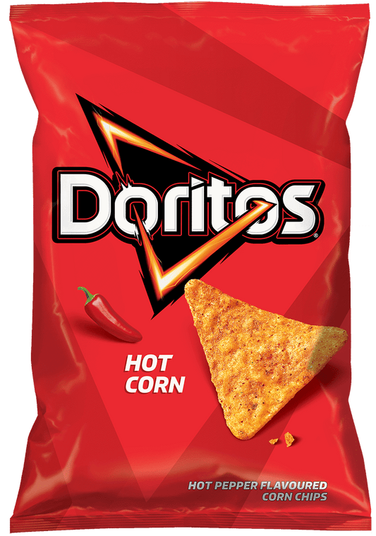 DORITOS Hot Corn Flavor Corn Chips Snacks 100g 3.5oz