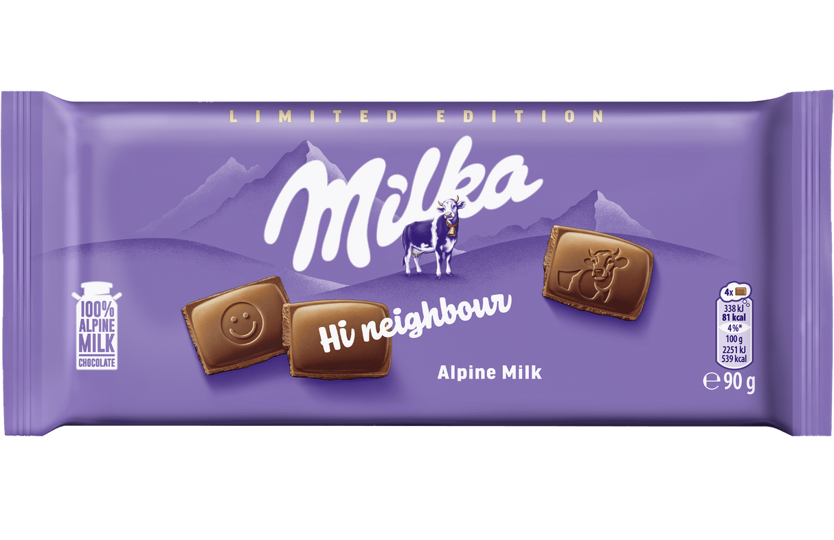 MILKA Alpine Milk Chocolate Bar 90g