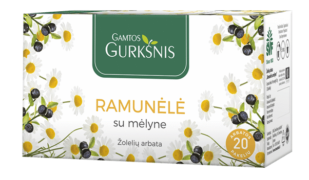 Gamtos Gurkšnis Chamomile & Blueberry Herbal Tea 30g