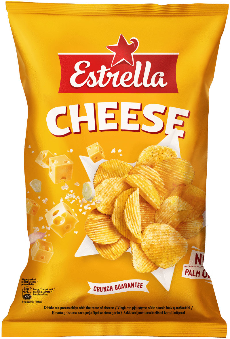 ESTRELLA CHEESE Flavor Potato Chips 130g