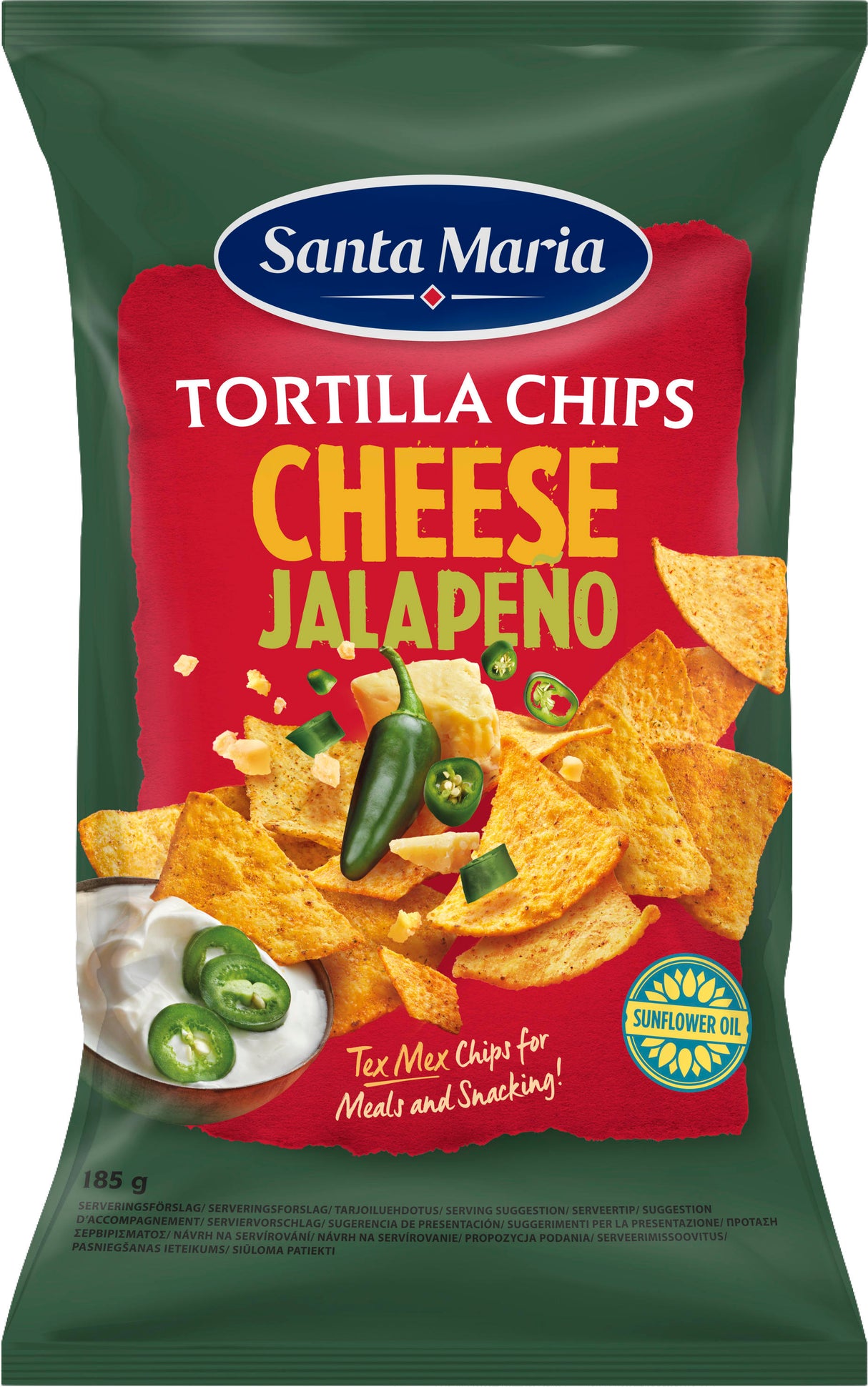 SANTA MARIA Cheese & Jalapeno Flavor Tortilla Chips 185g