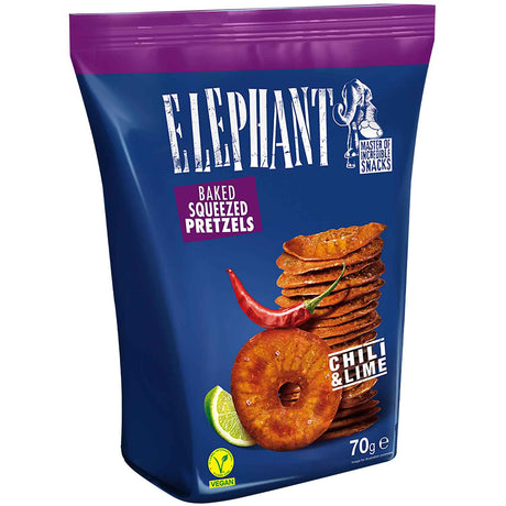 ELEPHANT Chili & Lime Flavor Pretzels 8 x 70g